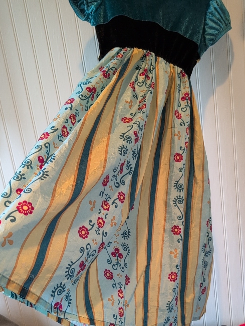Little Adventures Girls Teal and Black Princess Costume Dress - Anna-Inspired - Picture 7 of 10
